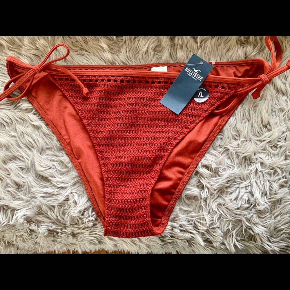 Hollister crochet cheeky bikini bottom XL